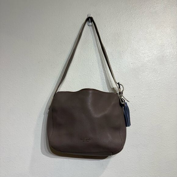 Kate Spade Taupe Pebble Leather Shoulder Bag - Picture 2 of 16